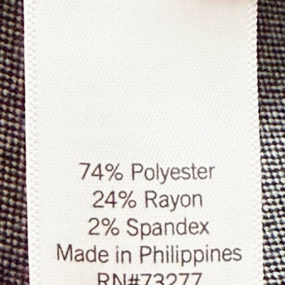 Croft & Barrow Women's Stretch Houndstooth Pintuck Black/White Ankle Pants Small - Picture 6 of 10